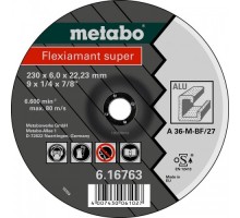 Шлифовальный круг по алюминию METABO 230x6,0х22,23 мм A36-М Flexiamant S [616763000]