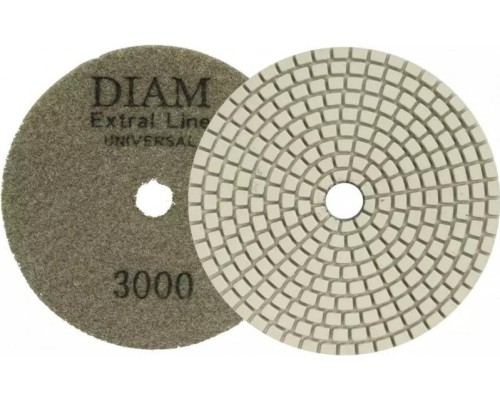 Алмазная тарелка на липучке DIAM АГШК 100*2,5 №3000 Extra Line Universal (сухая/мокрая) [000678]