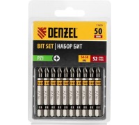 Набор бит Denzel PZ1х50 сталь s2, шестигранный профиль, 10 шт. 11655