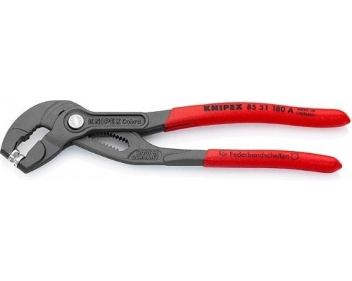 Клещи переставные KNIPEX для пружинных хомутов 8551180A 180 мм [KN-8551180A]