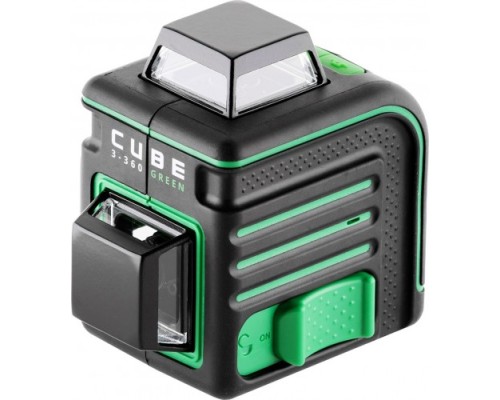 Лазерный уровень CUBE 3-360 GREEN ADA PROFESSIONAL EDITION + Штатив-штанга элевационный + Cosmo 50 [А00677]