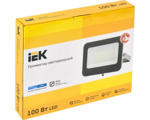 Прожектор IEK СДО 07-100 IP65 6500K серый [LPDO701-100-K03]