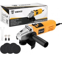 Угловая шлифмашина сетевая DEKO DKAG650W + дисков 5 шт. 063-4286