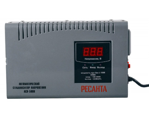 Стабилизатор напряжения однофазный Ресанта АСН-500 Н