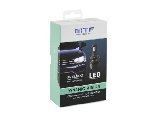 Лампа светодиодная MTF LIGHT DYNAMIC VISION LED, H3, 24V, 28W, 2500lm, 5500K кулер DV03K5-24