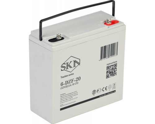 Аккумулятор GELBERT 6-DZF-20 тяговый 12V 22,5 А/ч