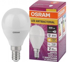 Лампа светодиодная Osram LED Antibacterial clp60 7,5w/827 230vfr e14 [4058075561298]