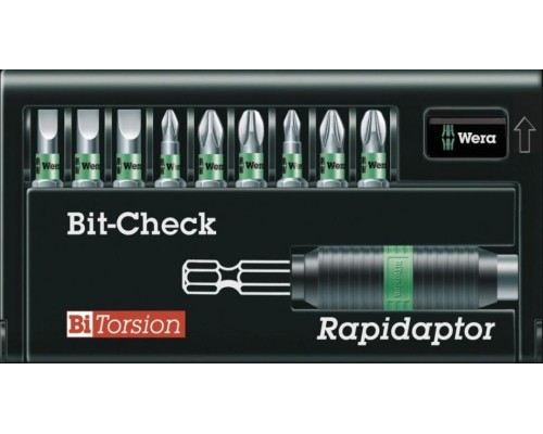 Набор бит WERA 8700-9 PH/BTZ Rapidaptor® Bit-Check® WE-135957 [WE-135957]