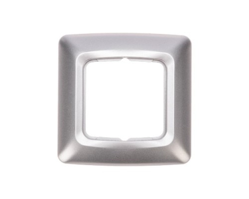 Рамка Kranz KR-78-0285 DEA 1-я горизонтальная серебряный металлик Рамка Kranz KR-78-0285 DEA 1-я горизонтальная серебряный металлик