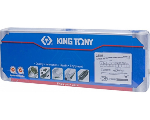 Набор головок 1/2" KING TONY 4512MR, 14 предметов