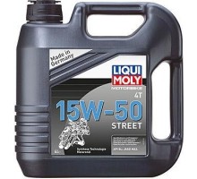 Масло для мотоциклов LIQUI MOLY SAE 15W50 Motorbike 4T Street   4 л 1689 синтетическое [1689]