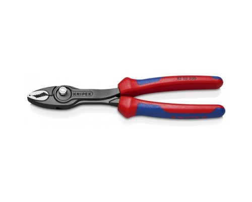 Клещи KNIPEX KN-8202200SB TwinGrip с фронтальным и боковым захватами