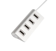 Разветвитель REXANT 18-4106 4 USB-port серебристый