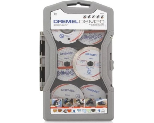 Набор отрезных дисков DREMEL DSM20 универсальный (7 предметов) [2615S705JA]