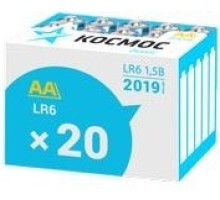 Батарейка КОСМОС LR620BOX (АА) 20 штук в коробке [KOCLR620BOX]