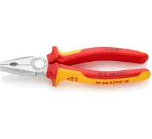 Плоскогубцы диэлектрические KNIPEX 0306200SB 200 мм комбинированные [KN-0306200SB]