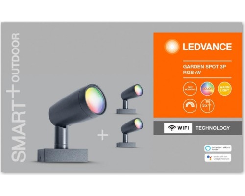 Умный трековый светильник LEDVANCE SMART wifi garden spot rgbw 3p dg ledv [4058075478497]