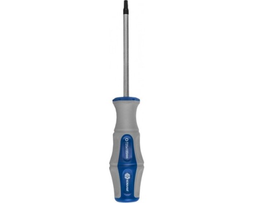 Отвертка TX КОБАЛЬТ 910-065 ultra grip tamper-25х100 мм cr-v, двухкомпонентная