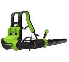 Воздуходувка аккумуляторная GREENWORKS GD40BPG2 40V, ранцевая, б/щ, АКБ 4Ач и ЗУ 2408107UB