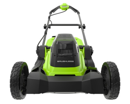 Газонокосилка аккумуляторная GREENWORKS 2520907UD 2x24V, 41 см, бесщеточная, c 2хАКБ 4 Ач и ЗУ купить с доставкой и официальной гарантией
