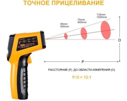 Инфракрасный термометр DEKO CWQ02 [065-0208-1]