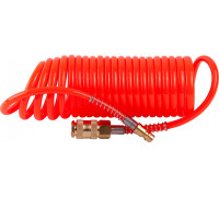 Пневмошланг спиральный AV Steel AV-700005 pu 6х8мм, 5м