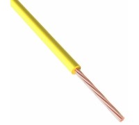 Провод REXANT 01-6512 ПГВА / ПВАМ 1х0.50мм², (бухта 100м), желтый