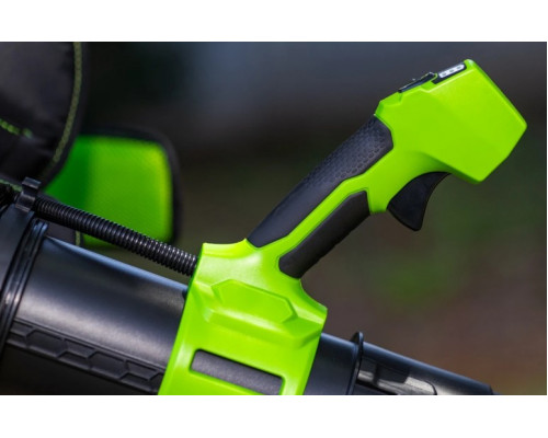 Воздуходувка аккумуляторная GREENWORKS GD40BPG2 40V, ранцевая, б/щ, АКБ 4Ач и ЗУ 2408107UB купить с доставкой и официальной гарантией