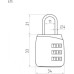 Замок навесной кодовый НОРА-М 615 для чемодана 