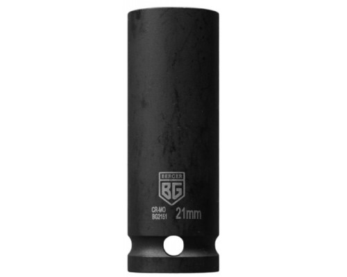 Головка торцевая ударная глубокая 6-гранная BERGER BG2151 1/2" 21 мм