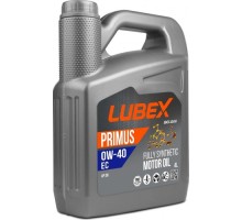 Масло моторное Lubex PRIMUS EC 0W40 4 л. синтетическое L034-1299-0404