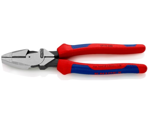 Плоскогубцы KNIPEX KN-0902240TBK Lineman's электромонтажные, 240 мм