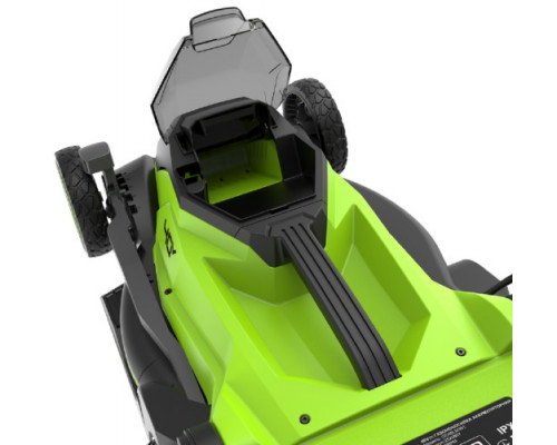 Газонокосилка аккумуляторная GREENWORKS 2520807UB 40V, 36 см, бесщеточная, c 1хАКБ 4 Ач и ЗУ купить с доставкой и официальной гарантией