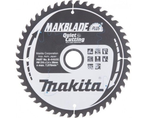 Пильный диск по дереву MAKITA 216x30x1.6x24T для makblade plus [B-44600]