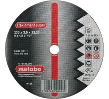 Отрезной круг по металлу METABO 230x3,0х22,23 мм прямой А30О ALU Flexiamant S [616126000]