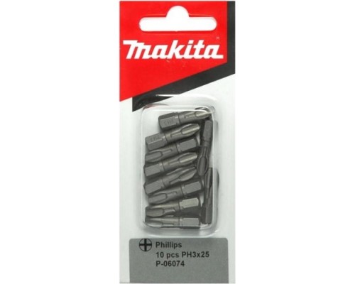 Бита для заворачивания MAKITA P-06074 PH3, 25 мм, C-form, 10 шт.