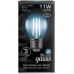 Лампа светодиодная GAUSS Шар filament шар 11w 830lm 4100к е27 led [105802211]