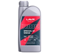 Масло для мотоциклов LAVR MOTO RIDE SPECIAL 4T 10W40 SN, 1 л Ln7747