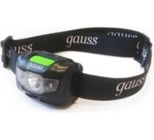 Фонарь GAUSS GFL405 налобный 3w 130lm li-ion 600mah led [GF405]