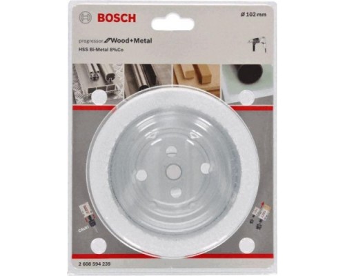 Коронка биметаллическая BOSCH PROGRESSOR 102 мм bim mm, new [2608594239]