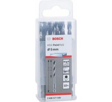 Сверло по металлу BOSCH 5,0 х 52/91 мм, HSS PointTeQ с шестигранным хвостовиком (10шт.) [2608577545]