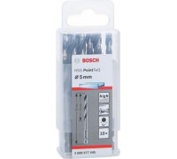 Сверло по металлу BOSCH 5,0 х 52/91 мм, HSS PointTeQ с шестигранным хвостовиком (10шт.) 2608577545