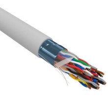 Кабель REXANT F/UTP, CAT 5е, PVC 25x2x0,48мм, внутренний, серый [01-1201-R]