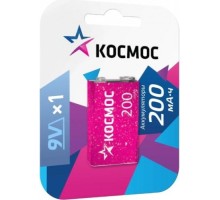 Аккумулятор КОСМОС 6F22 200мА.ч 1BL (блист.1шт) KOCNI-MH6F22(200mAh)