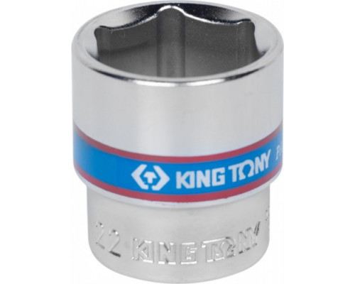 Головка шестигранная 22 мм с посадкой 3/8" KING TONY 333522М