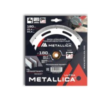 Алмазный диск для резки гранита METALLICA Ultra 180x25,4/22,2 мм, H=10 мм тонкий несегментный [900697]