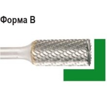 Бор-фреза по металлу  D.BOR форма В цилиндр с торцовыми зубьями  16,0*25,0/70,0 хв. 6 мм 9f-11160k02d [W-040-9F-11160K02D]