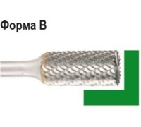 Бор-фреза по металлу D.BOR форма В цилиндр с торцовыми зубьями 6,0*18,0/50,0 хв. 6 мм 9f-11060k02d W-040-9F-11060K02D