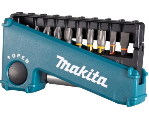 Набор бит и насадок MAKITA E-03573 impact premier 11 шт., 25мм, c-form (ph,pz,t,sl)