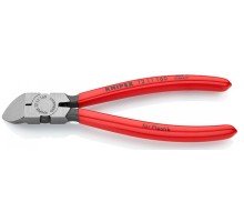 Бокорезы KNIPEX KN-7211160SB для пластика, губки 45°, пружина, 160 мм